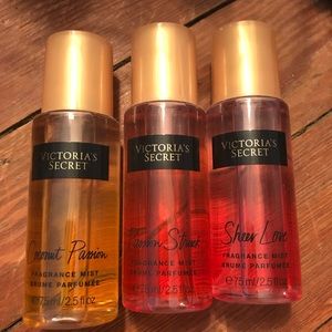 SET OF 3 VICTORIA SECRET BODY MIST